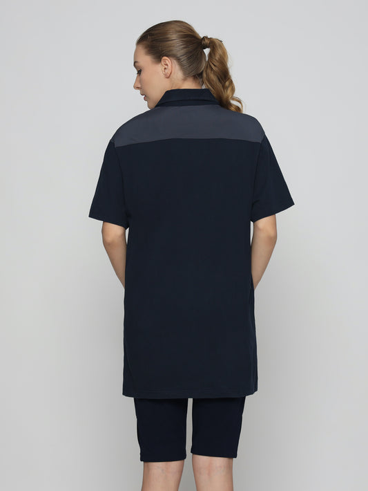 Unisex Everyday Polo Female T-shirt Navy