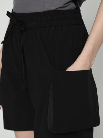 Utilitarian Female Hot Pants Black