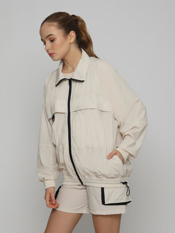 Unisex Ultimate Utilitarian Cream Female Jacket