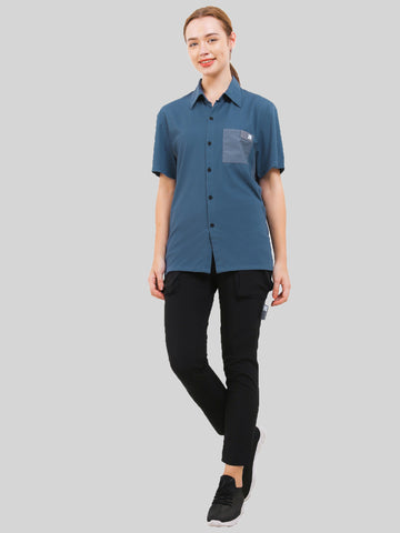 Unisex Ultimate Utilitarian Shirt Female Blue