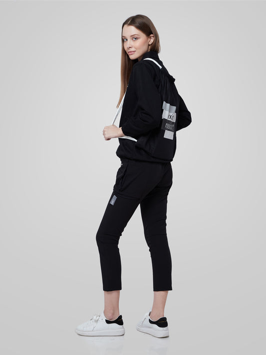 Unisex Everyday Black Drawstring Bag