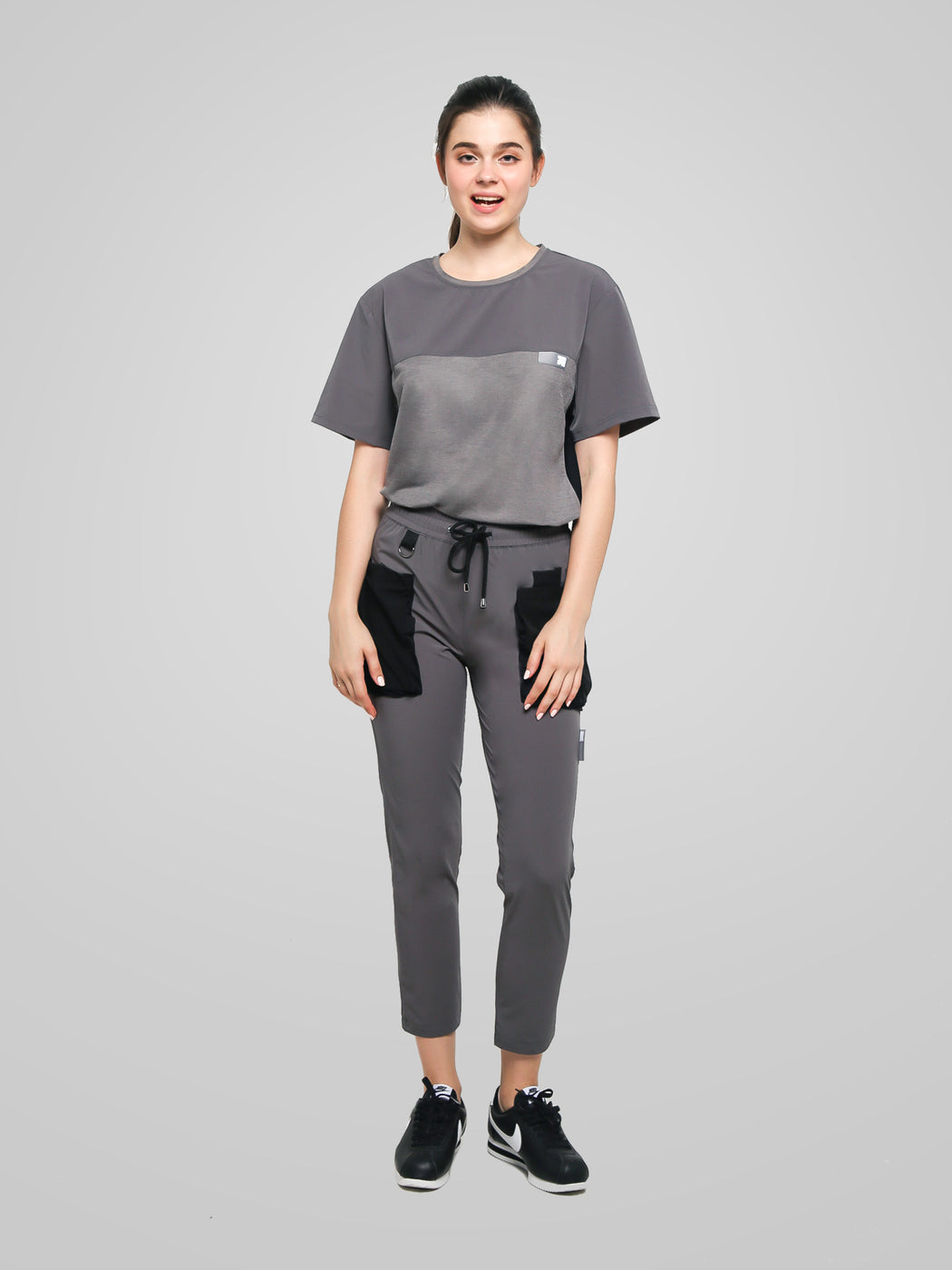 Unisex Ultimate Utilitarian Grey Female T-shirt
