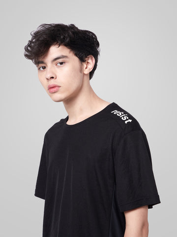 Unisex Black Racing T-shirt