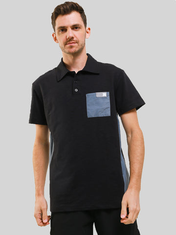 Unisex Ultimate Utilitarian Polo T-shirt Male Grey