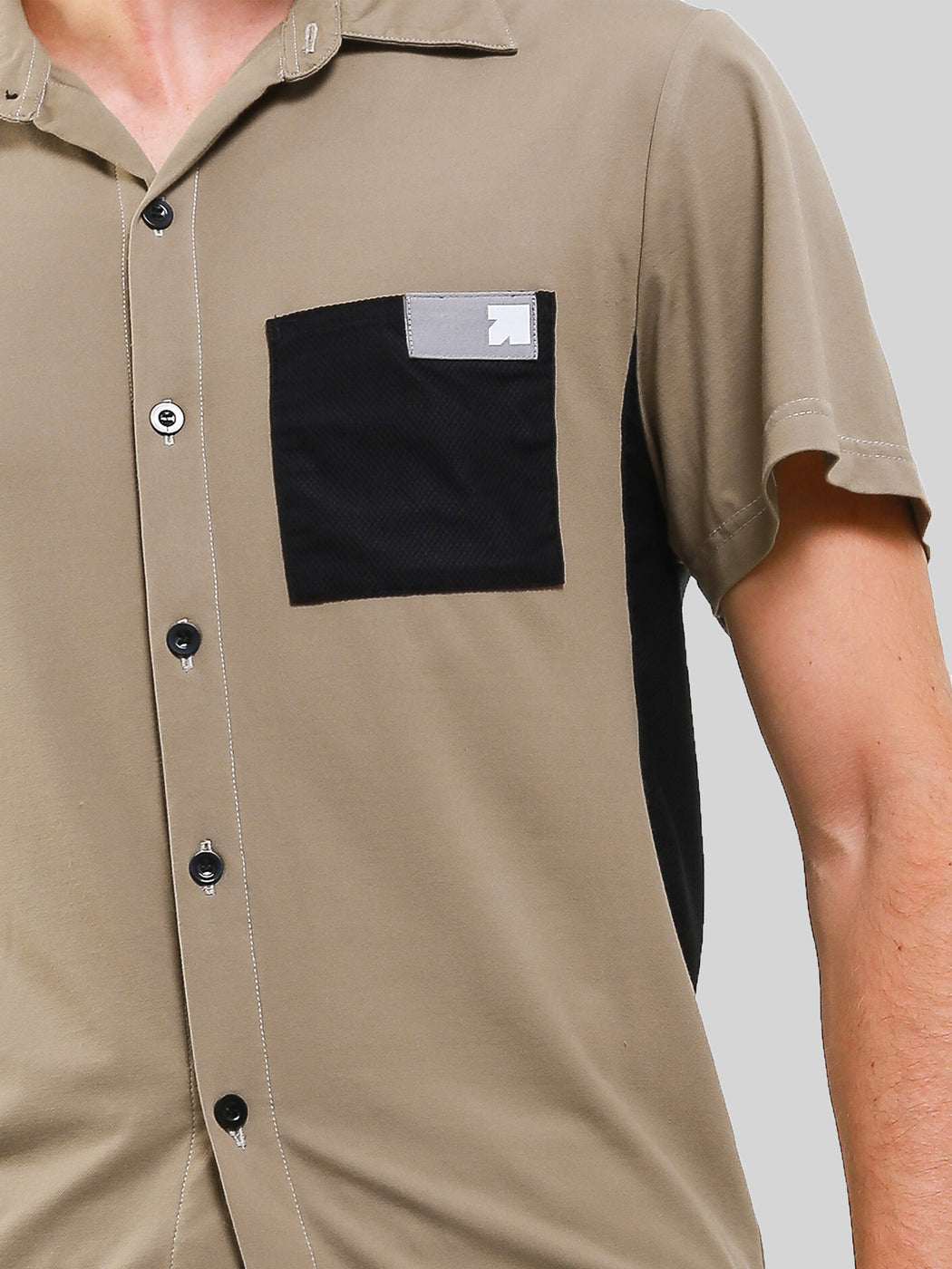 Unisex Ultimate Utilitarian Shirt Male Beige