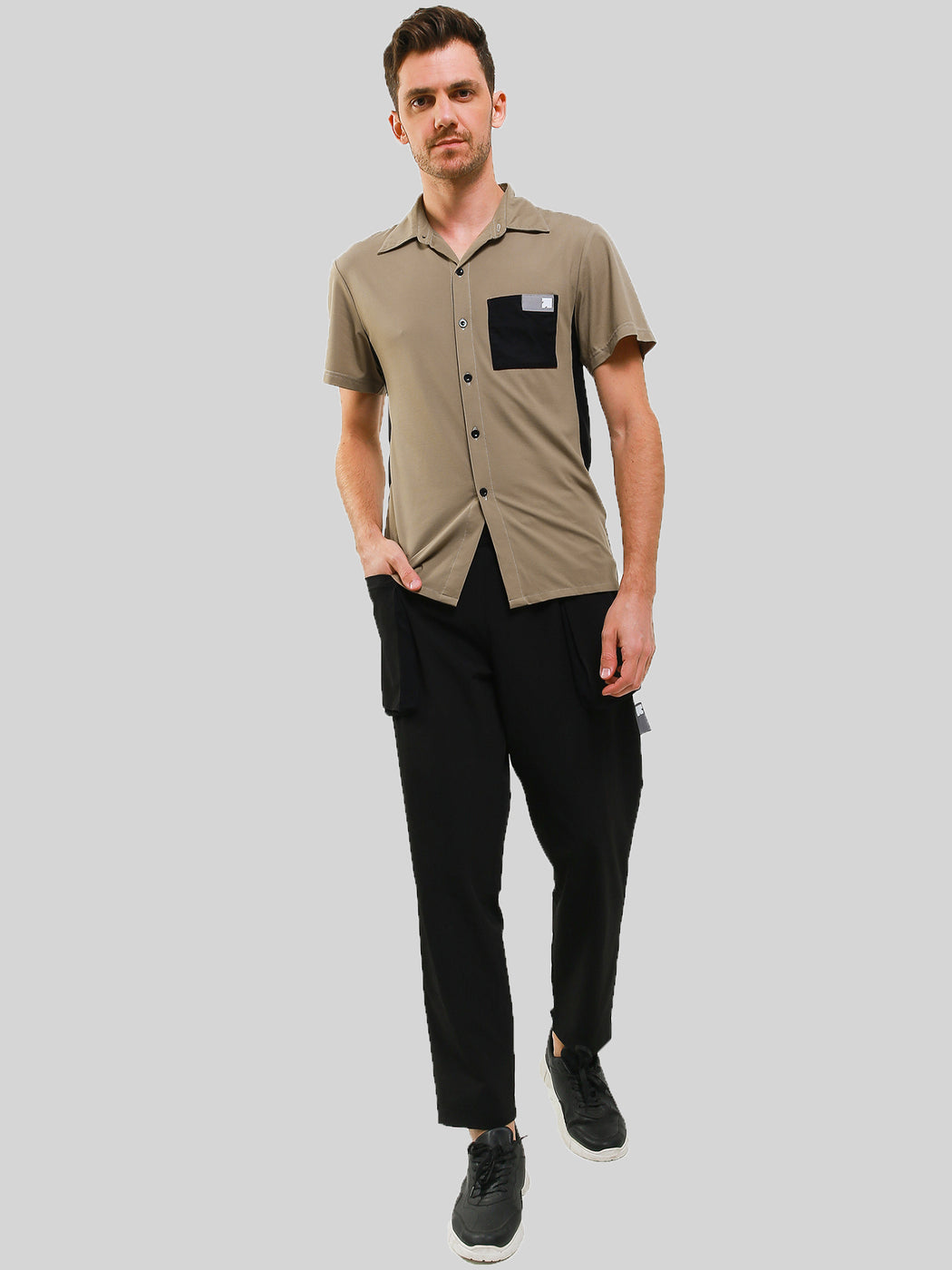 Unisex Ultimate Utilitarian Shirt Male Beige