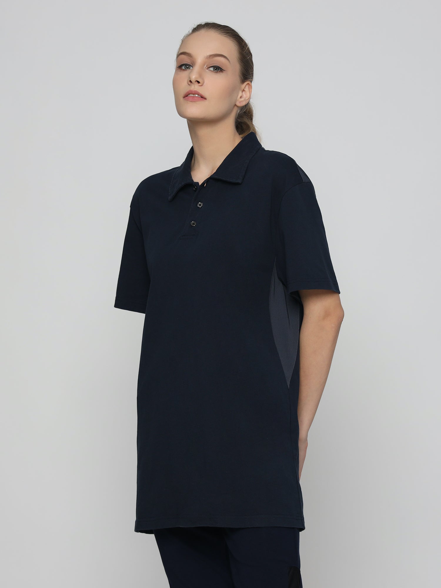 Unisex Everyday Polo Female T-shirt Navy