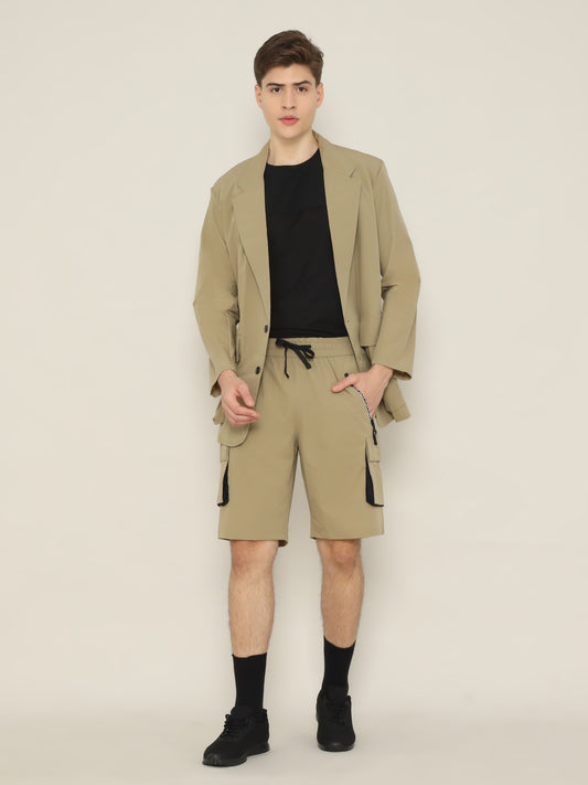 Functional Cargo Shorts Beige