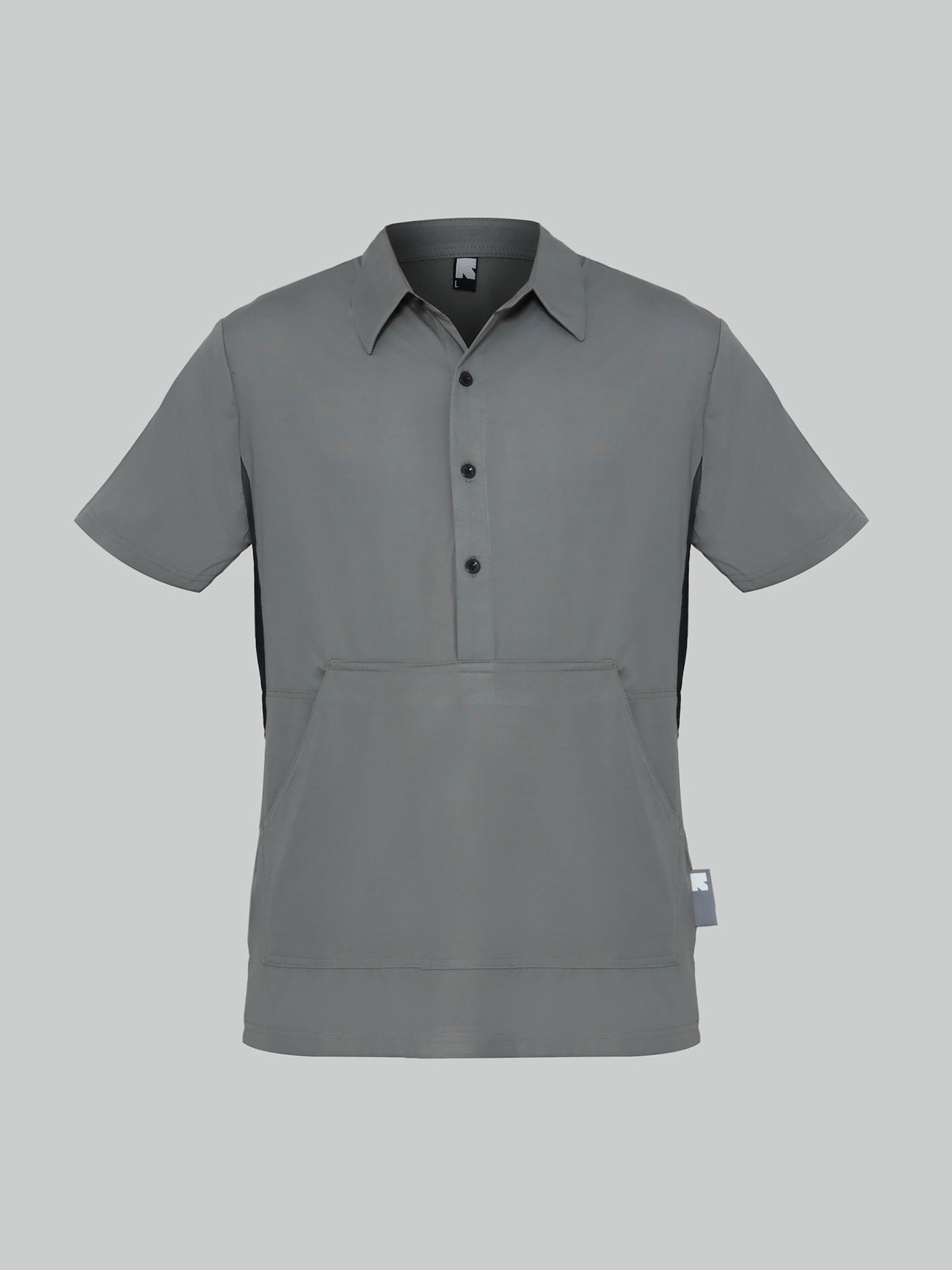 Unisex Front Pocket Utilitarian Shirt Green