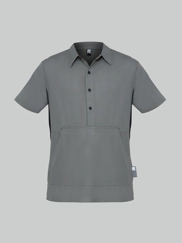 Unisex Front Pocket Utilitarian Shirt Green