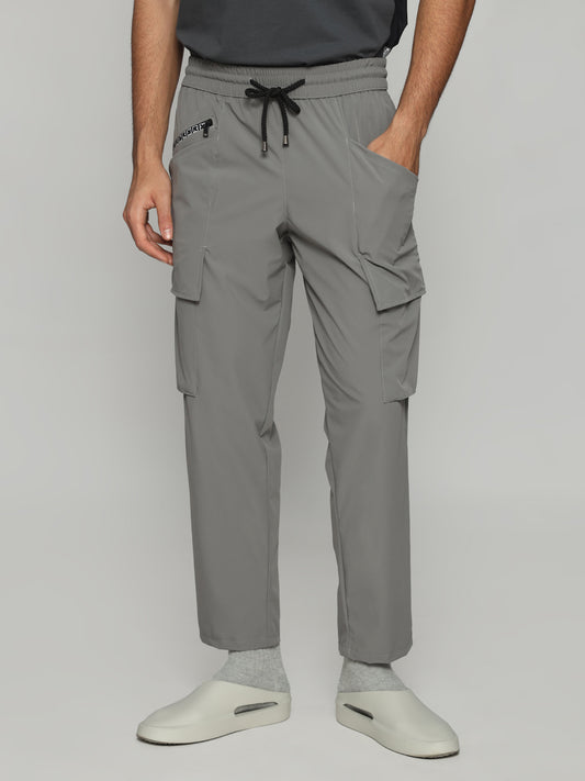 Light Grey Functional Cargo Male Pants