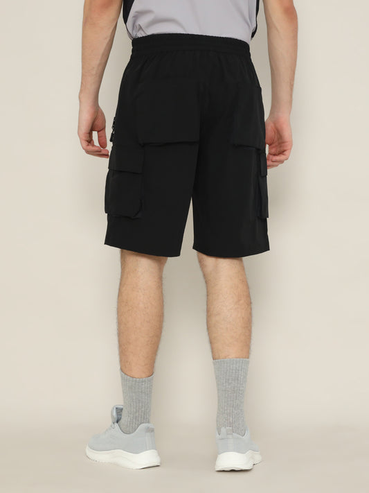 Functional Cargo Shorts Black