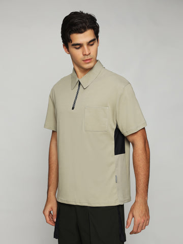 Active Tennis Polo T-shirt Unisex Beige