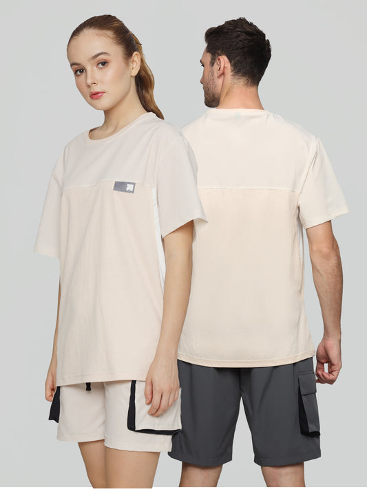 Unisex Ultimate Utilitarian Cream Male T-shirt