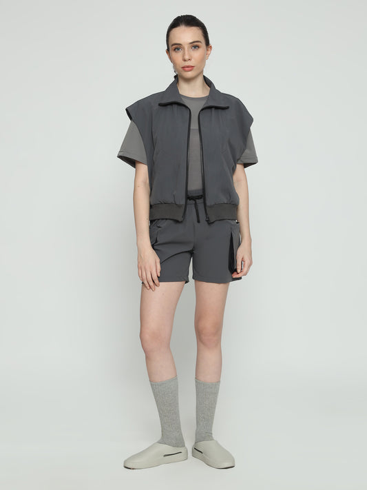 Unisex Utilitarian Grey Vest