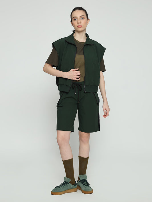 Unisex Utilitarian Green Vest