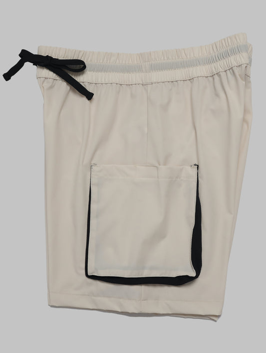 Utilitarian Female Hot Pants Broken White