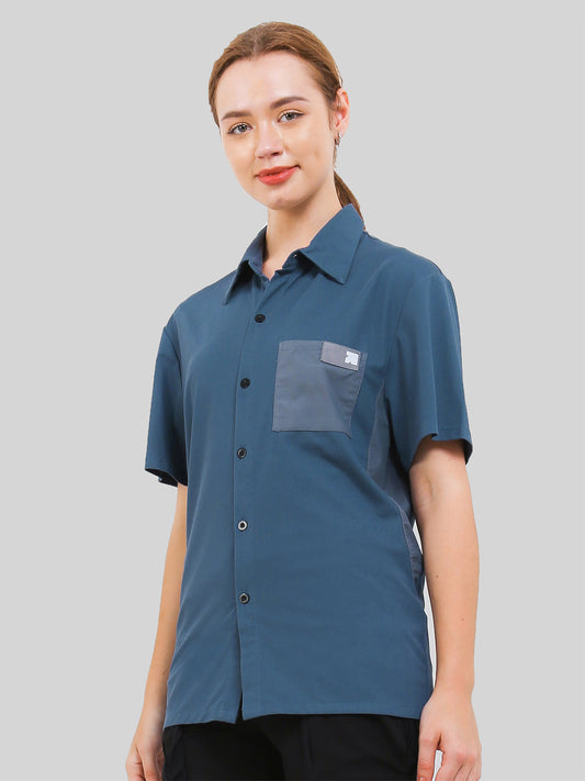 Unisex Ultimate Utilitarian Shirt Female Blue