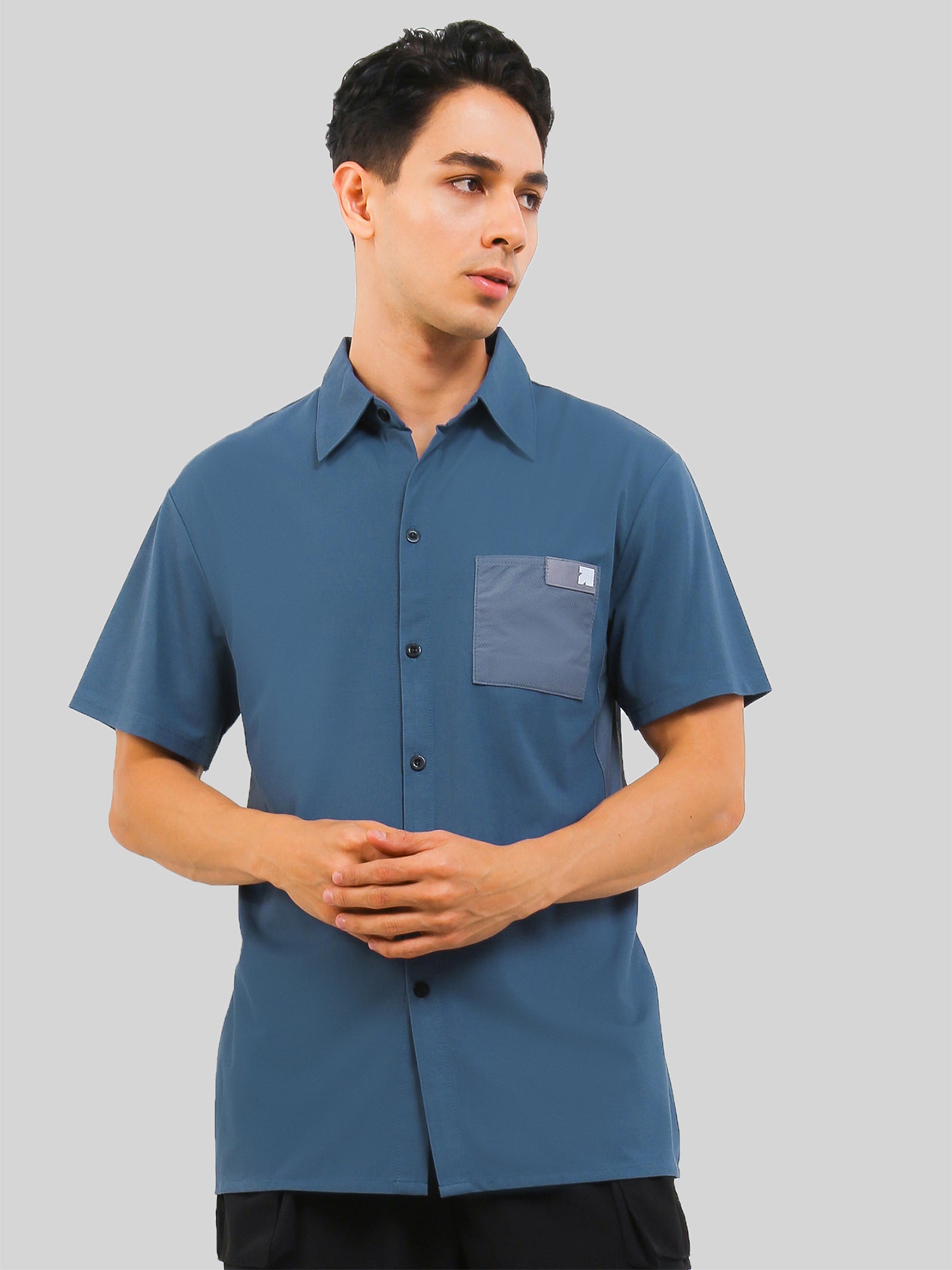 Unisex Ultimate Utilitarian Shirt Male Blue