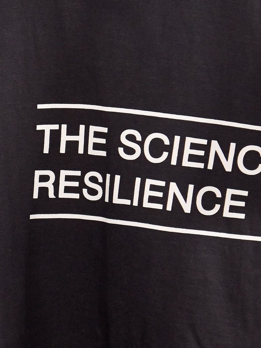 Unisex Science of Resilience Black Male T-shirt