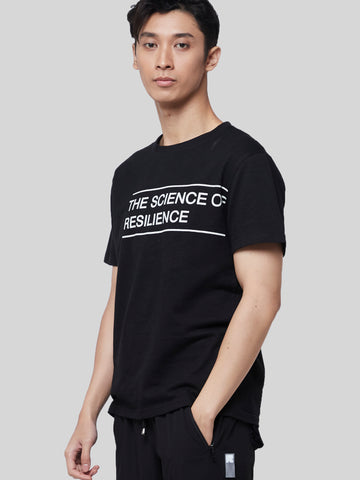 Unisex Science of Resilience Black Male T-shirt