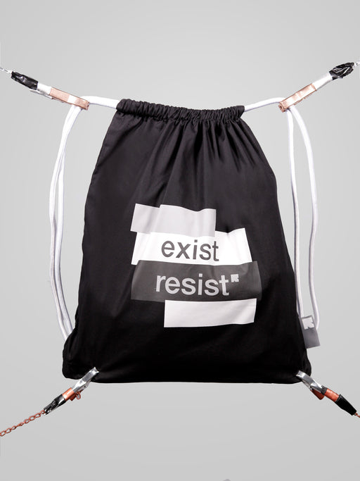 Unisex Everyday Black Drawstring Bag