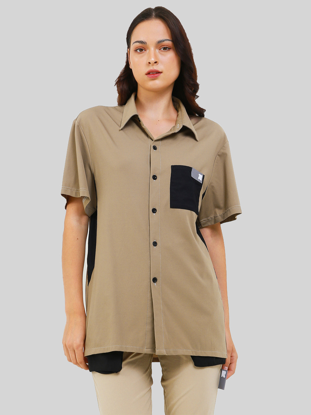 Unisex Ultimate Utilitarian Shirt Female Beige