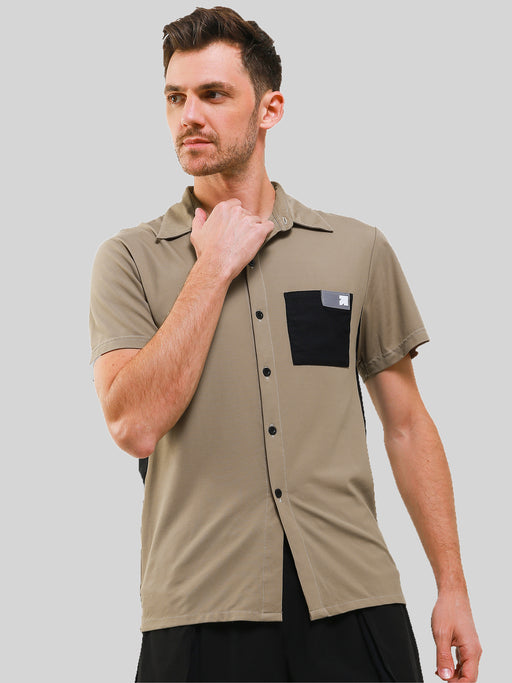 Unisex Ultimate Utilitarian Shirt Male Beige